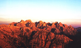 Tramonto su le Pale di San Martino